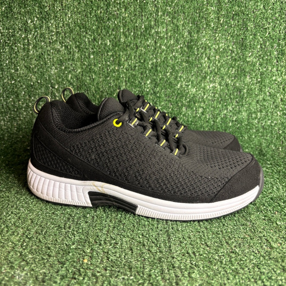 Orthofeet Coral Stretch Knit Orthopedic Walking Sneaker Black Womens 9 2E X-Wide